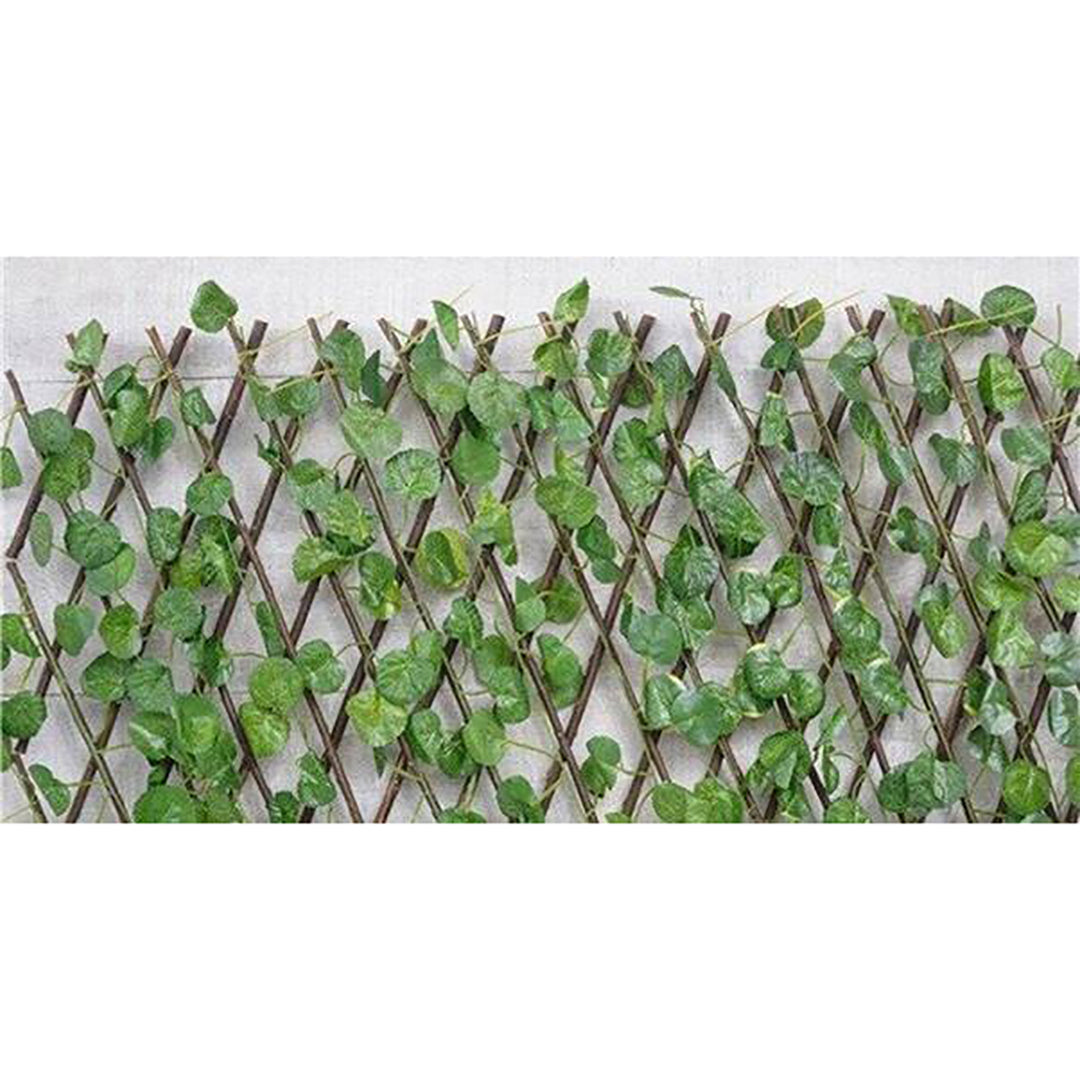 Celosía mimbre con hoja decorativa Bonerva 1x2 metros