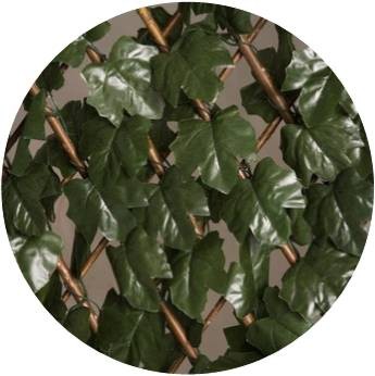 Celosía mimbre con hoja decorativa Bonerva 1x2 metros