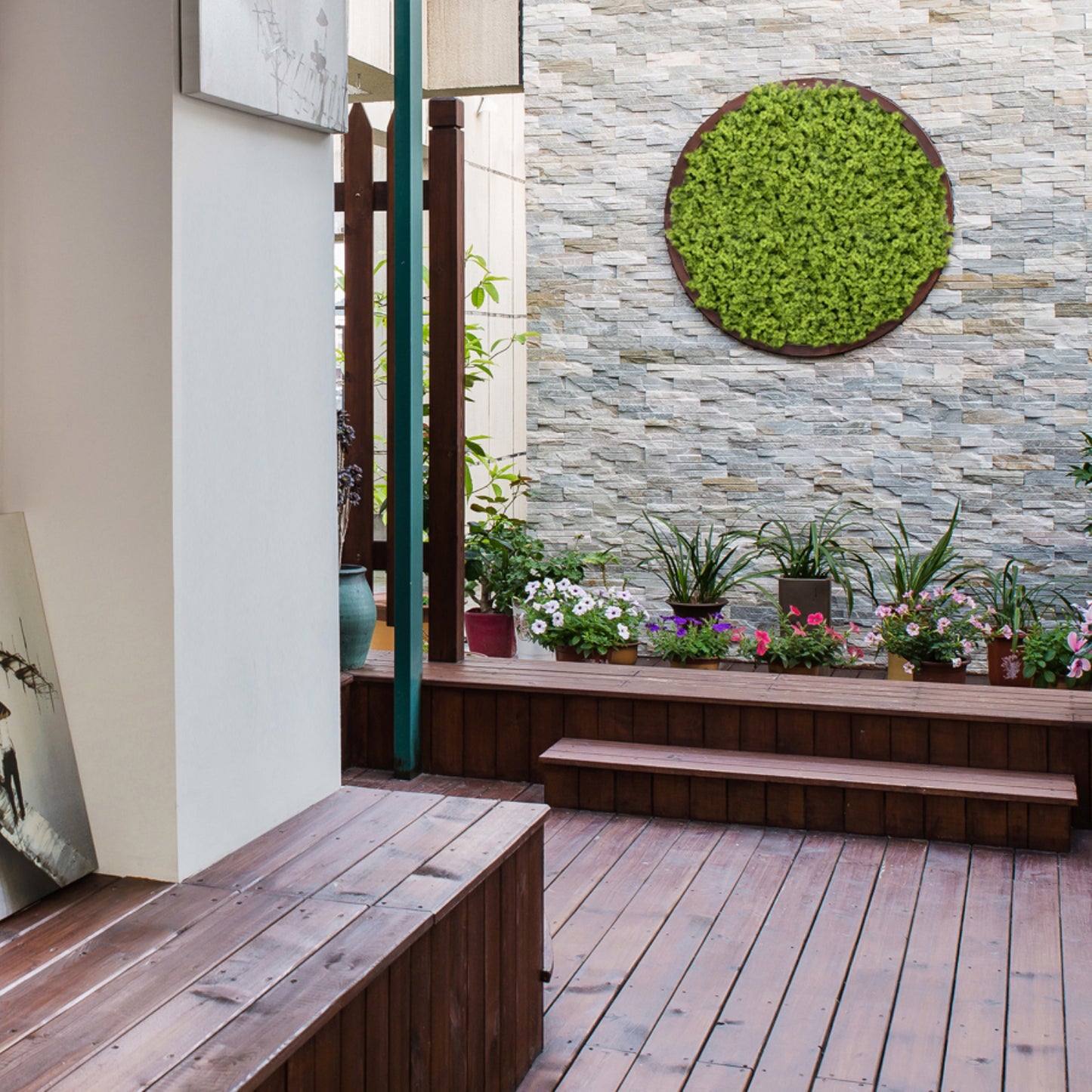 Jardin vertical Musgo pack 4 piezas 50x50 cm.