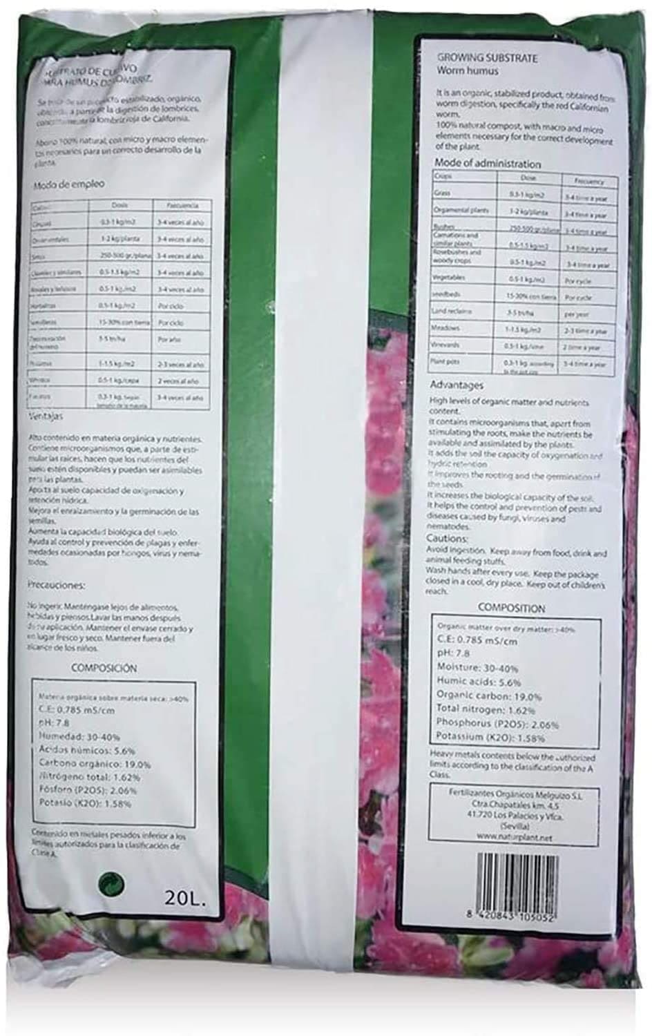 Humus de lombriz. Naturplant.