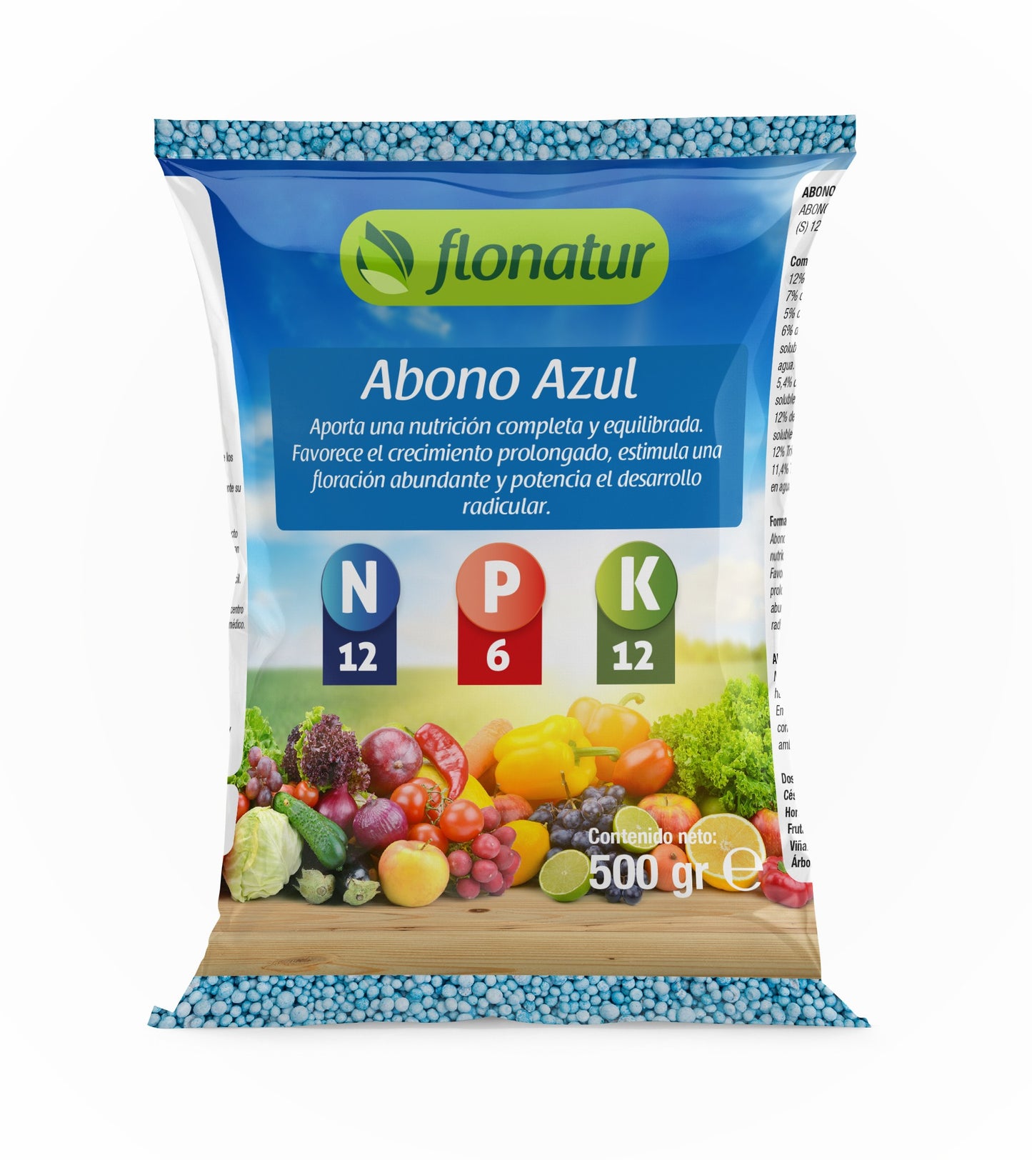 Abono azul granulado