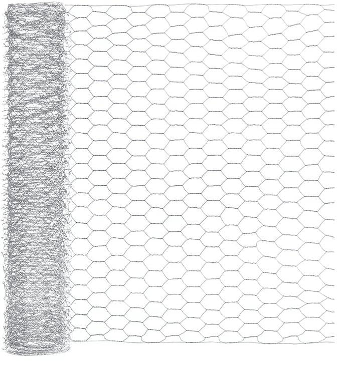 Malla metálica hexagonal gallinero
