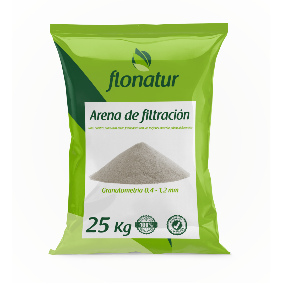 Arena de filtración saco 25 kg.