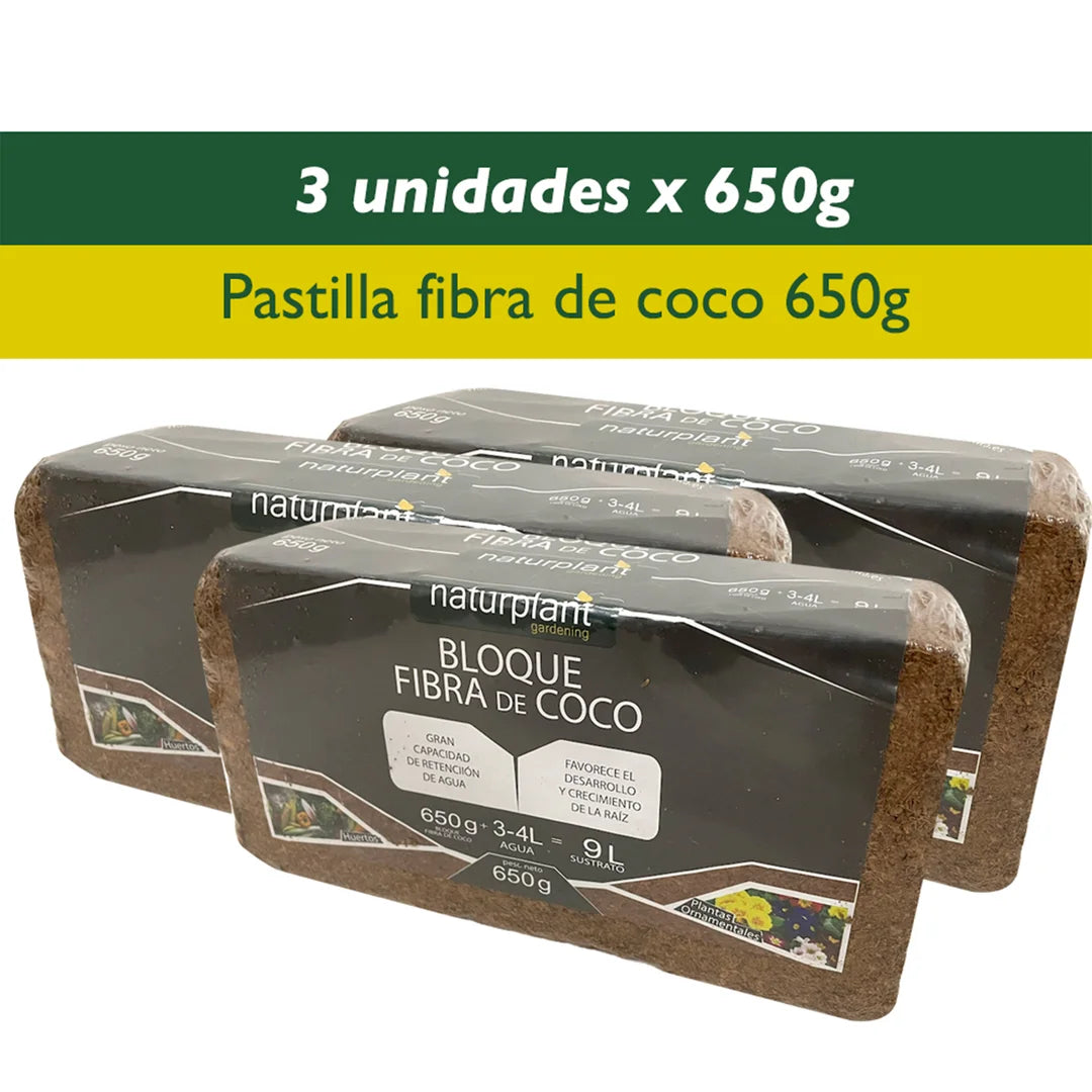 Fibra de coco 650gr pastilla