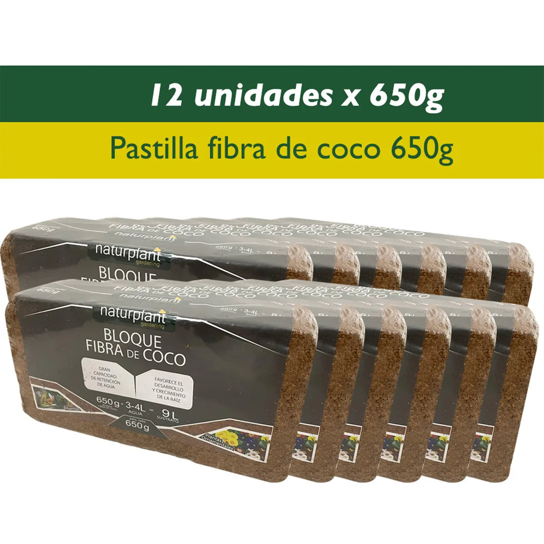 Fibra de coco 650gr pastilla
