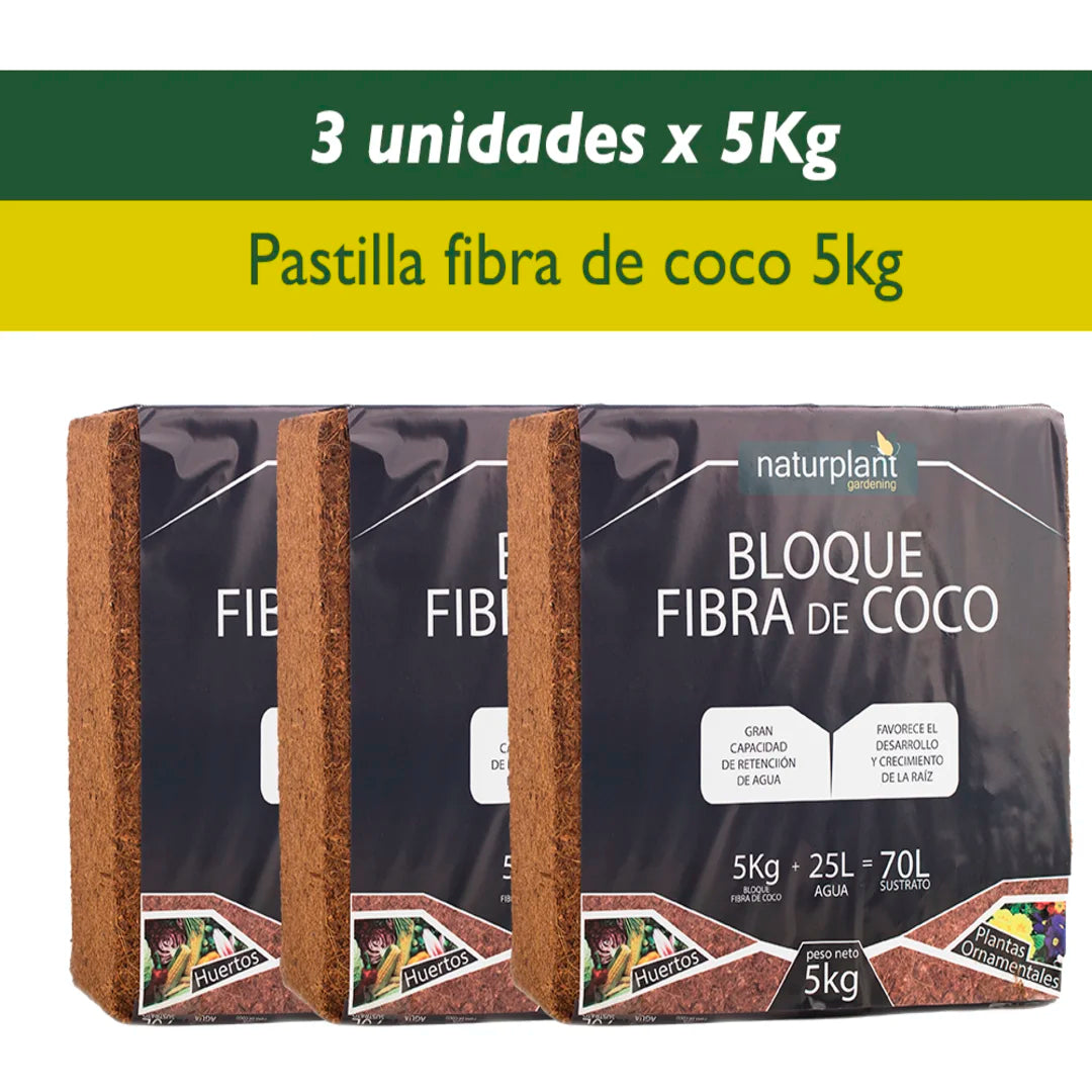 Fibra de coco pastilla 5 kg