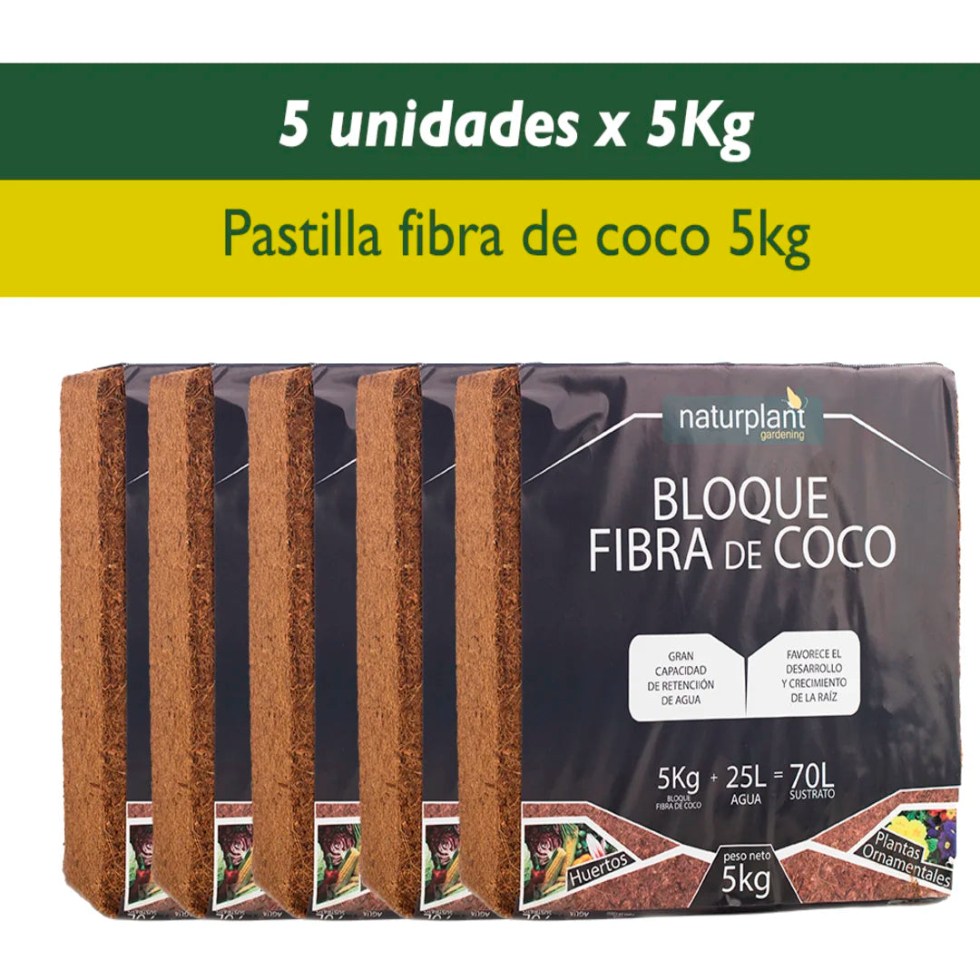 Fibra de coco pastilla 5 kg