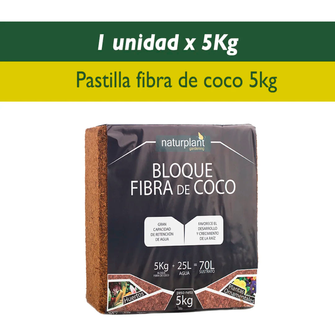 Fibra de coco pastilla 5 kg