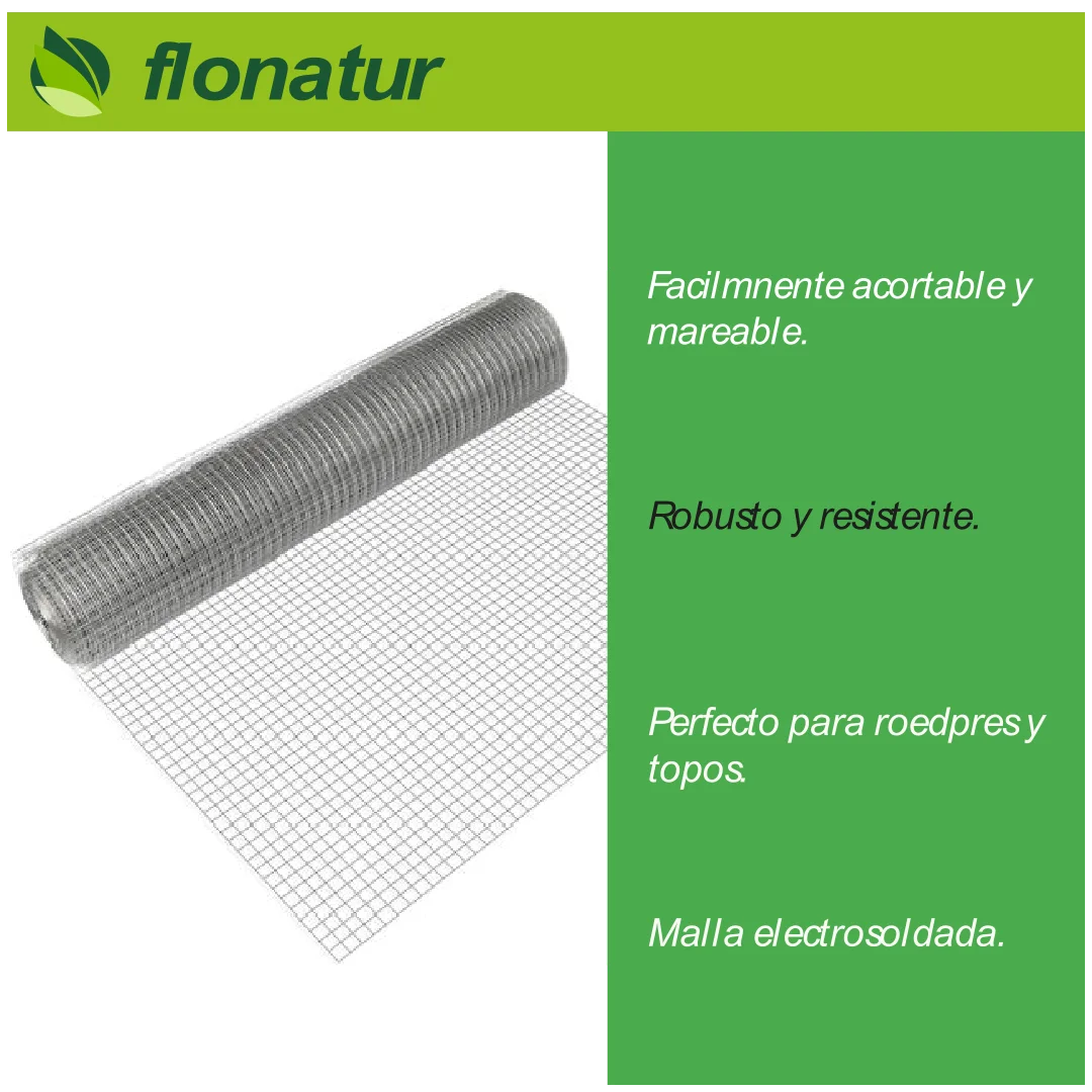 Malla metálica cuadrada