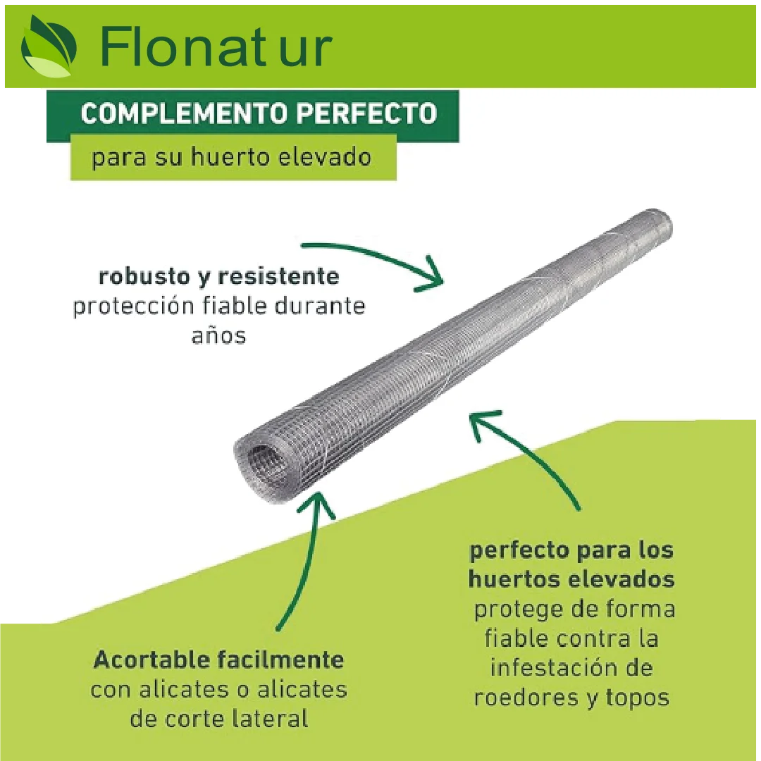 Malla metálica cuadrada