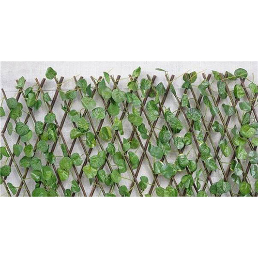 Celosía mimbre con hoja decorativa Bonerva 1x2 metros