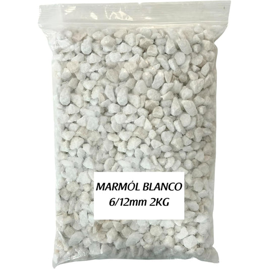 Piedra marmolina acuario blanca 2kg