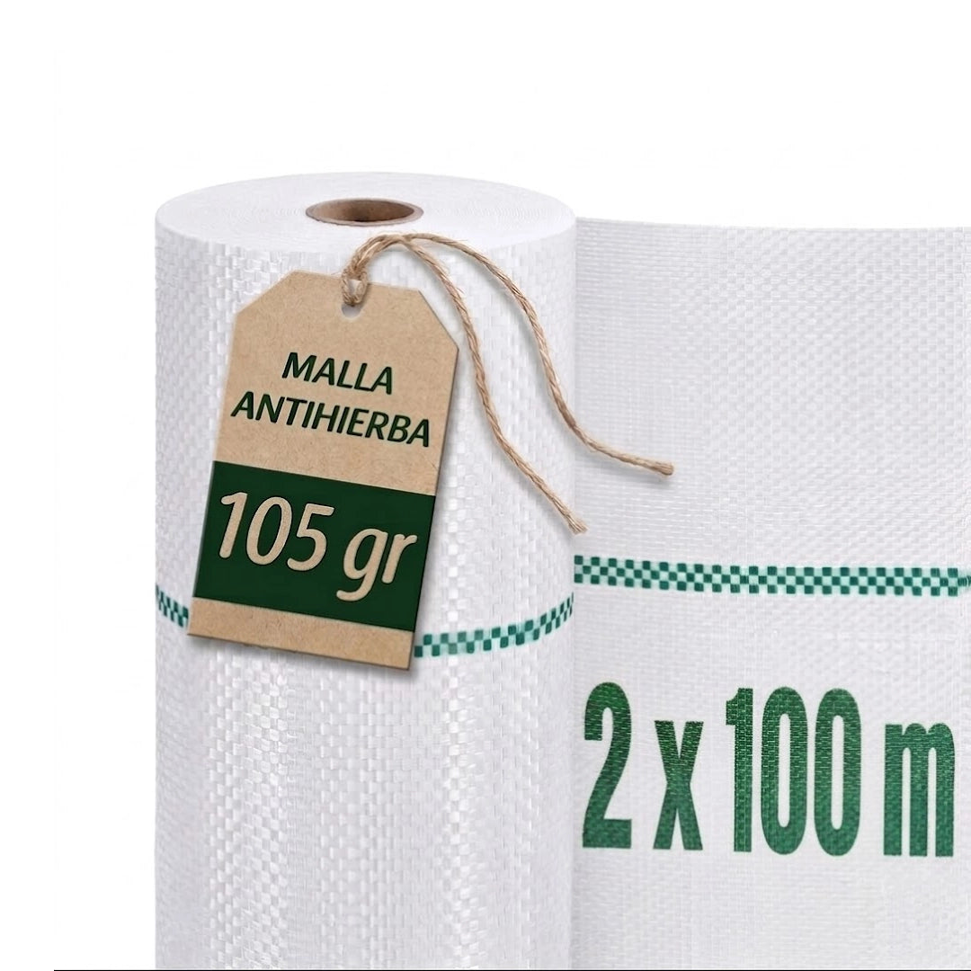 MALLA ANTIHIERBA BLANCA