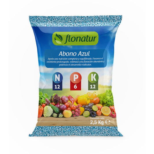 Abono azul granulado