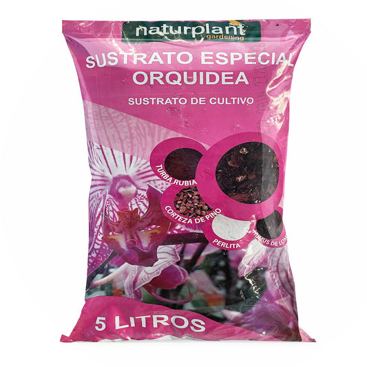 Sustrato especial orquídea. 5 Litros. Naturplant.