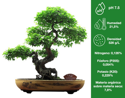 Sustrato especial bonsai 5 L. Naturplant.