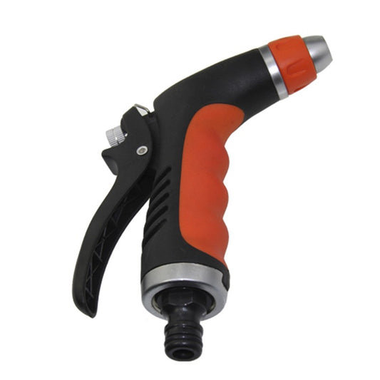 Pistola metalica 8 funciones con palanca soft coated