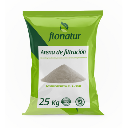 Arena de filtración saco 25 kg.