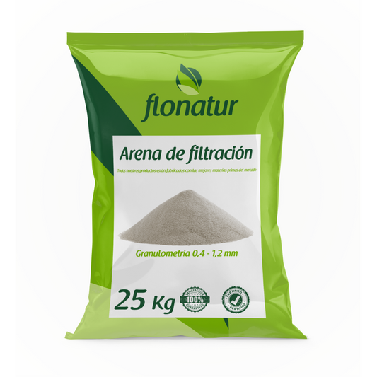 Arena de filtración saco 25 kg.