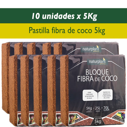 Fibra de coco pastilla 5 kg