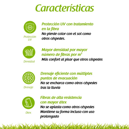 Césped artificial de 45 mm. modelo New York. Flonatur