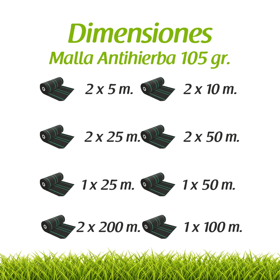 Malla antihierba 105 gr. Flonatur