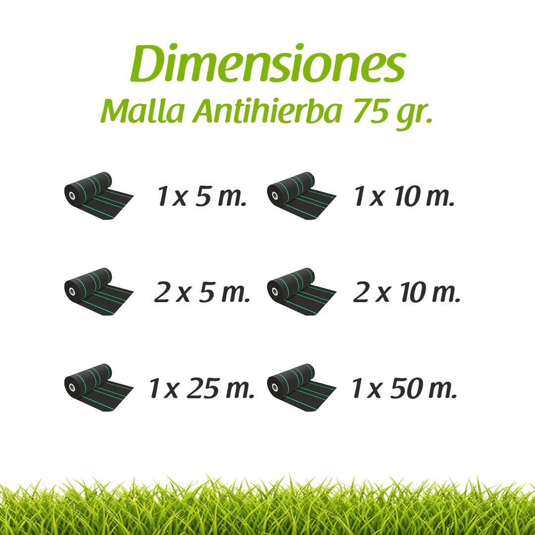 Malla antihierba 75 gr. Flonatur