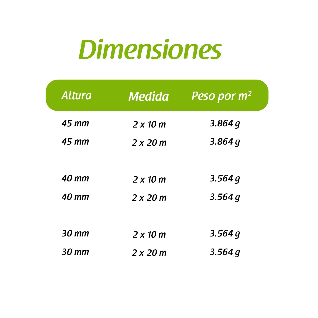 Césped artificial de 45 mm. modelo New York. Flonatur