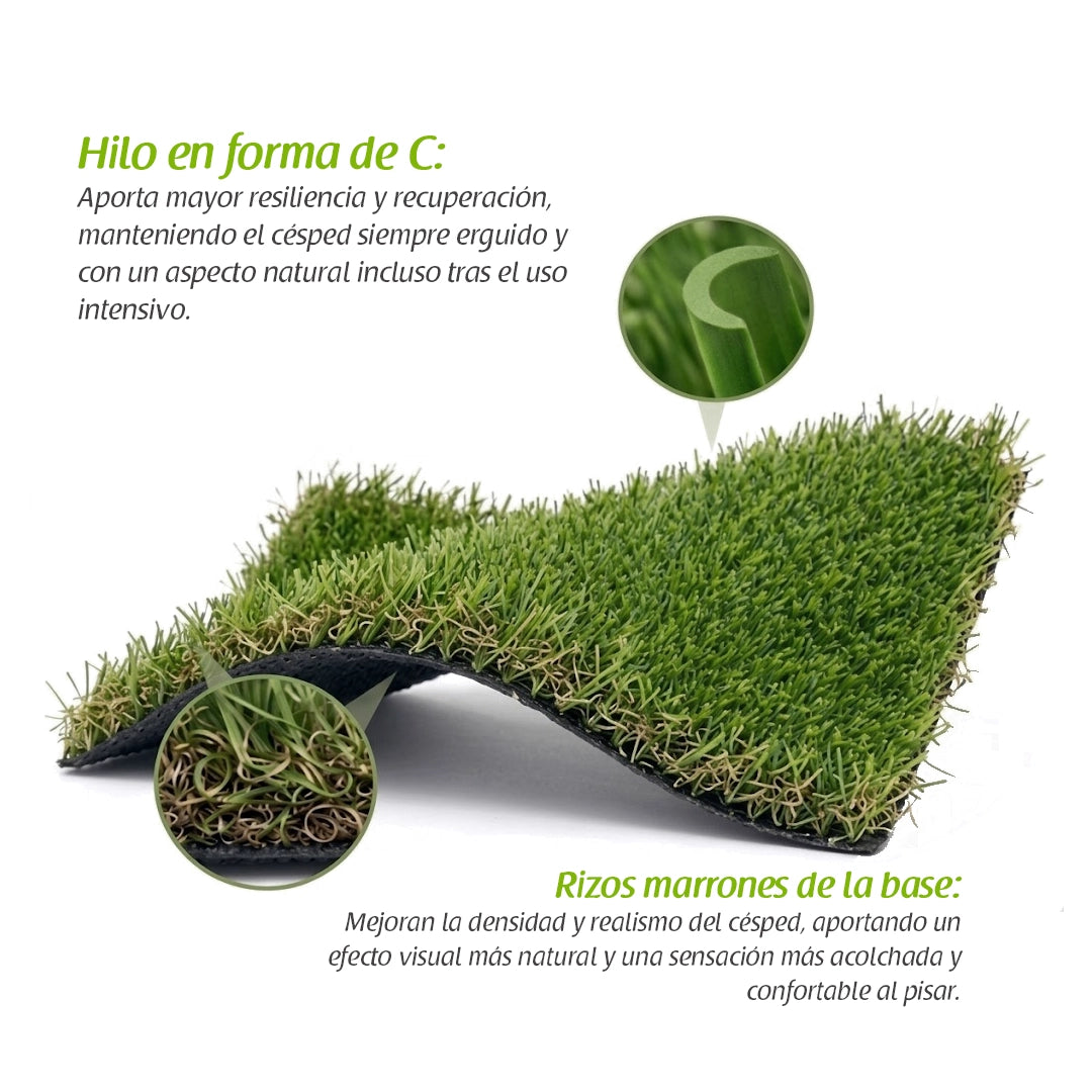 Césped artificial de 40 mm. modelo Tokio. Flonatur