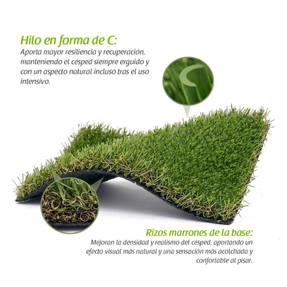 Césped artificial de 40 mm. modelo Tokio. Flonatur