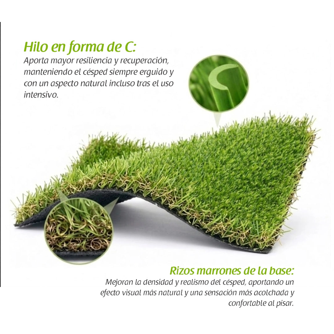 Césped artificial de 40 mm. modelo KENIA. Flonatur