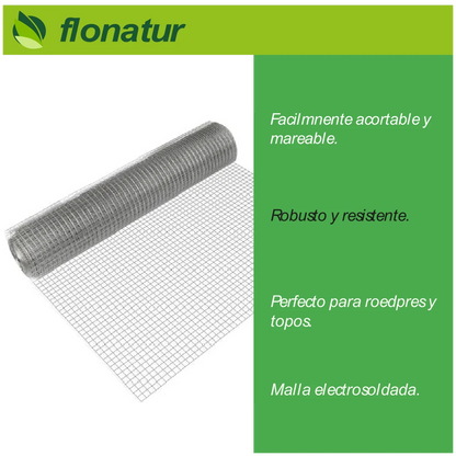 Malla metálica cuadrada