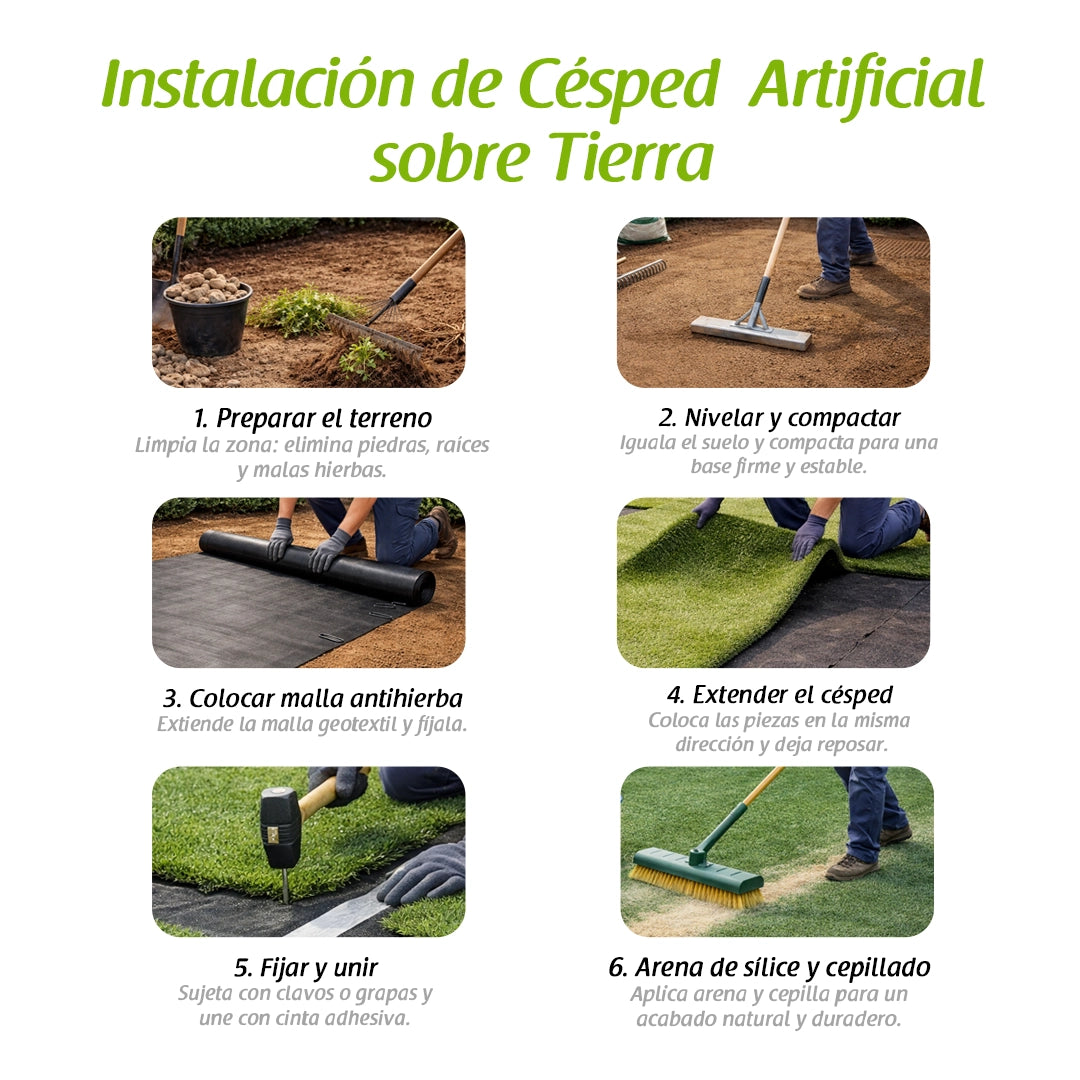 Césped artificial de 40 mm. modelo Tokio. Flonatur